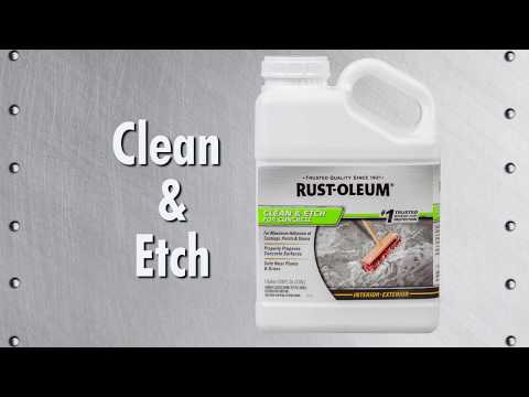 Prepare Your Concrete Floor with Rust-Oleum Clean & Etch