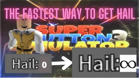 FASTEST way to get HAIL stat in Super Button Simulator 3, Roblox  #roblox