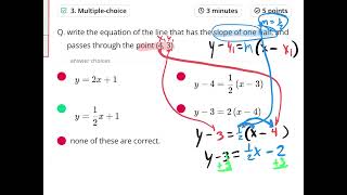 A1 practice quiz 4.1-4.3 writing equationscin all 3 forms v1
