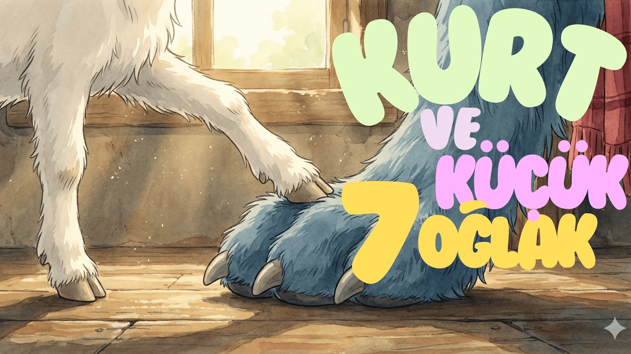 🐺 Волк и 7 семерых козлят 𓃵 I Жемчужные сказки (Поучительные сказки - 4K в стиле Ghibli)