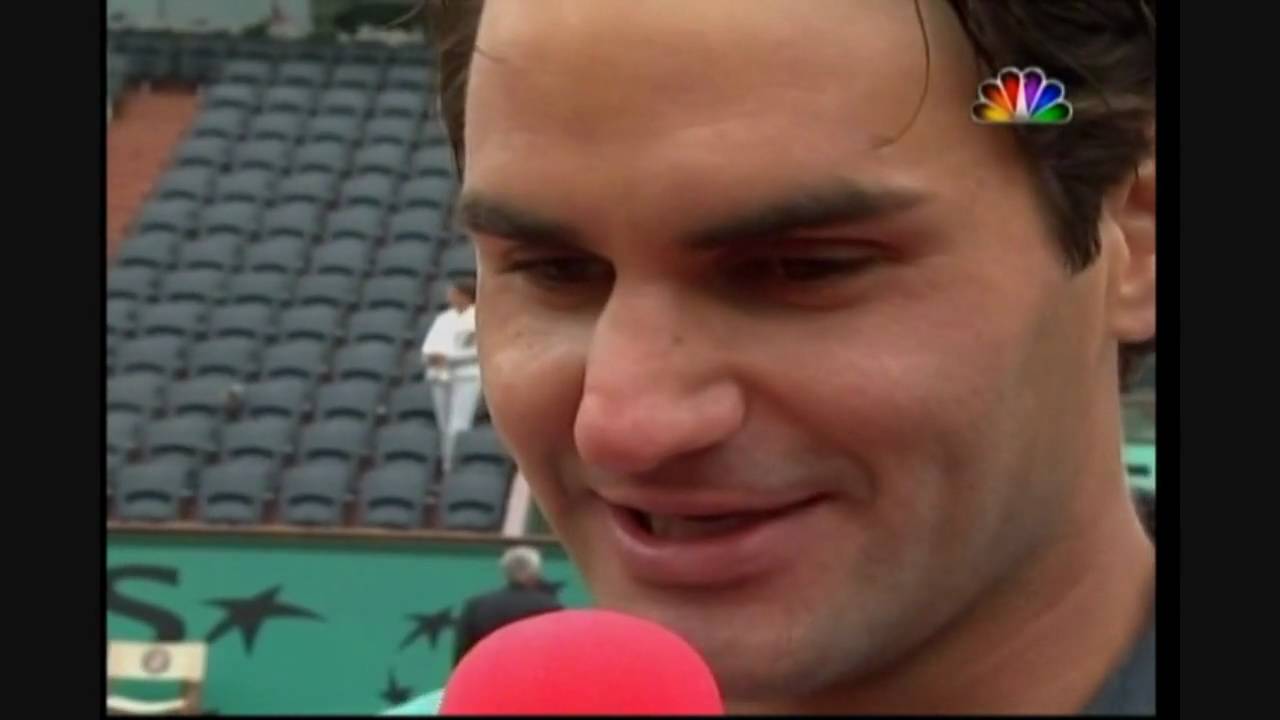 Roger Federer says Agassi was lucky to win the French Open
