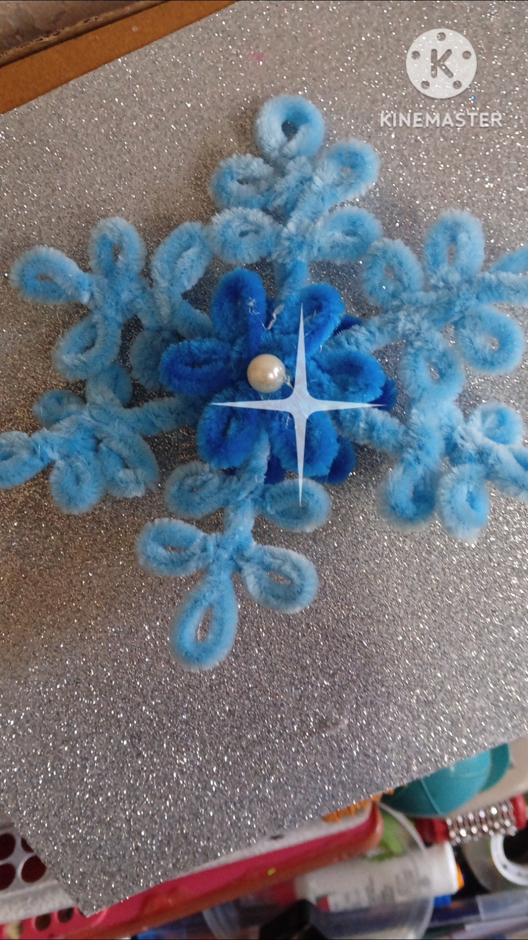 Diy snowflake ❄️ | christmas decoration ideas #shorts
