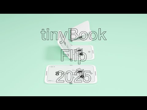 tinyBook Flip 2025, the foldable e-ink phone (concept)