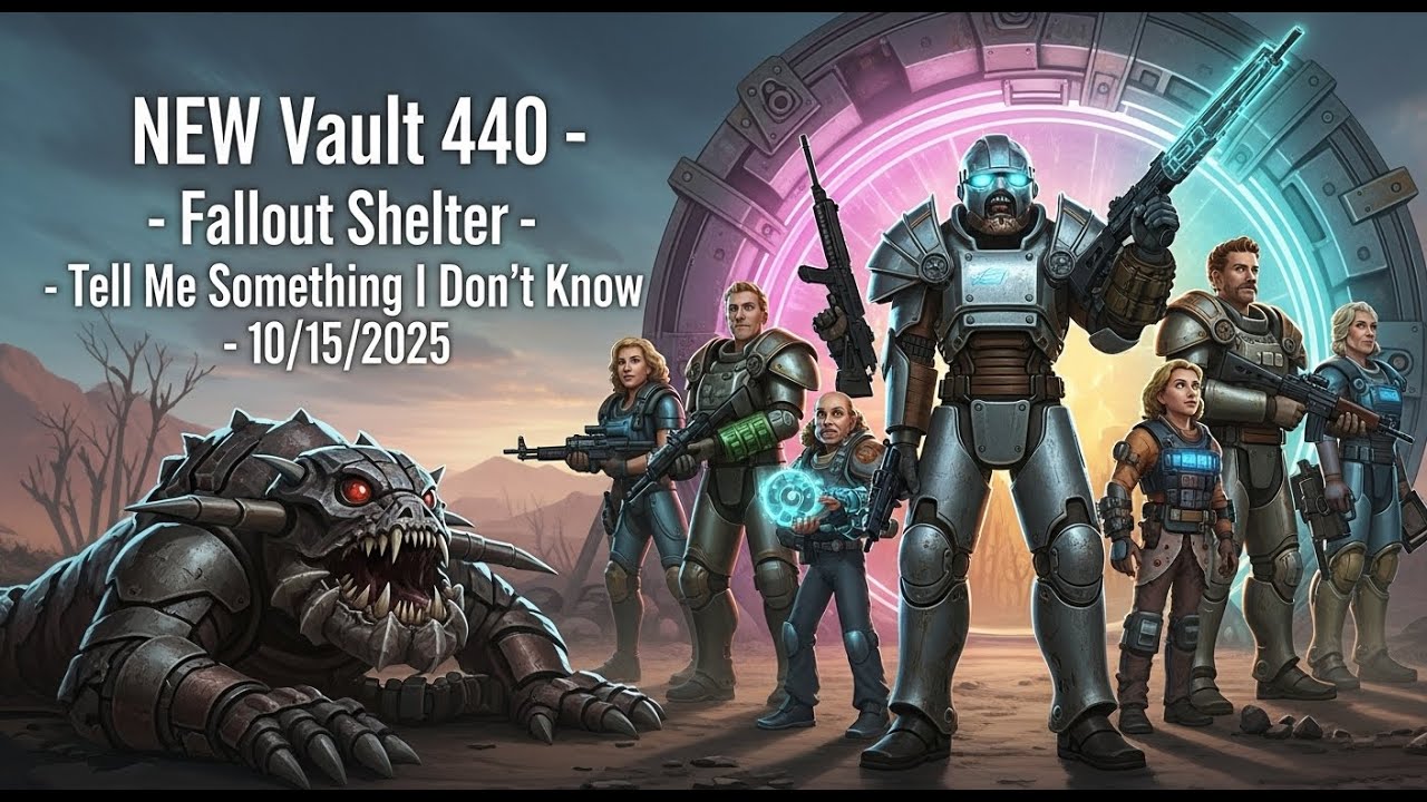 NEW Vault 440 - Fallout Shelter - Tell Me Something I Don't Know - 10/15/2025