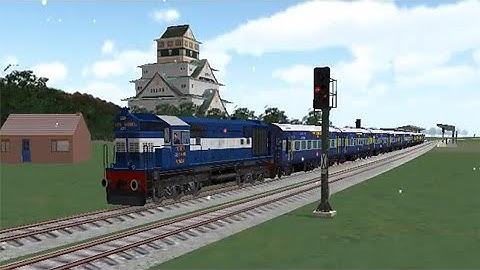 Train Sim - Japan Using Indian Train WDM-3A In Snowy Weather