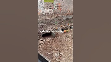 The 💪 old man! Underpinning in sections!🦺🚧🏗️! #1000subscribers #construction #concrete