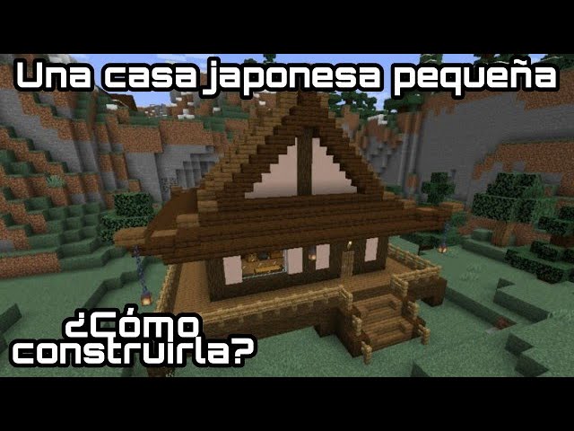 Casa Japonesa Pequeña 😍 #minecraft #minecraftbuilding