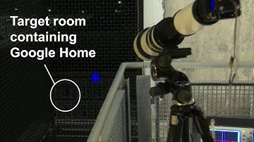 Building-to-building Light Commands attack