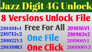 Jazz Digit 4G Unlock All Sims | 8 Versions One File | One Click Only Done | Free For All 😁 screenshot 3