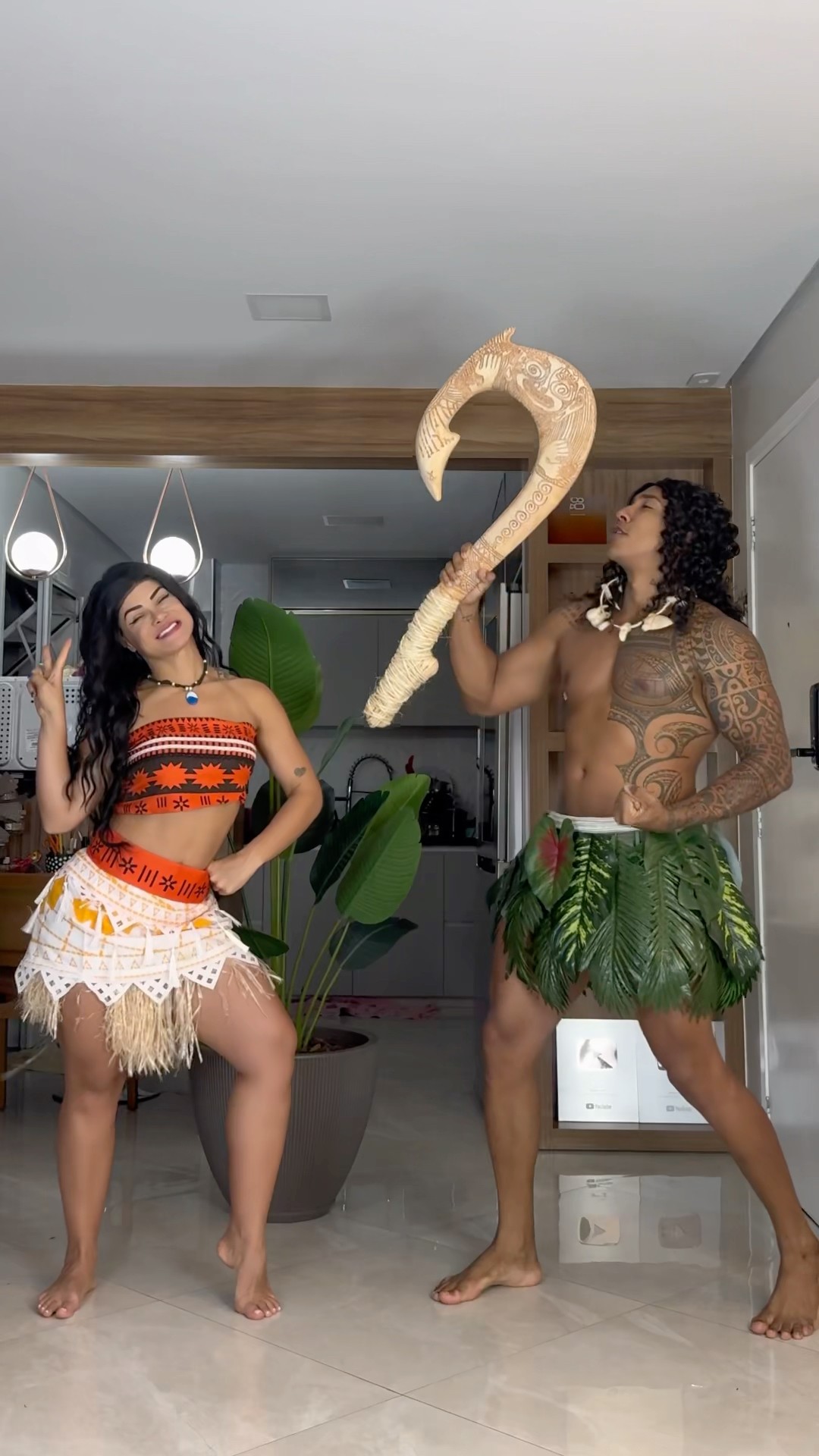 Quem ama MOANA E O MAUI?​⁠@mayca.brasil #transition #moana #maui #apollosant #fantasy #apollosant