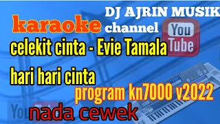 CELEKIT CINTA [ KARAOKE ] HARI HARI CINTA - EVIE TAMALA - NADA CEWEK _ KN7000