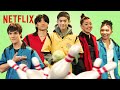 The cast of avatar the last airbender try bowling with cabbages  netflix