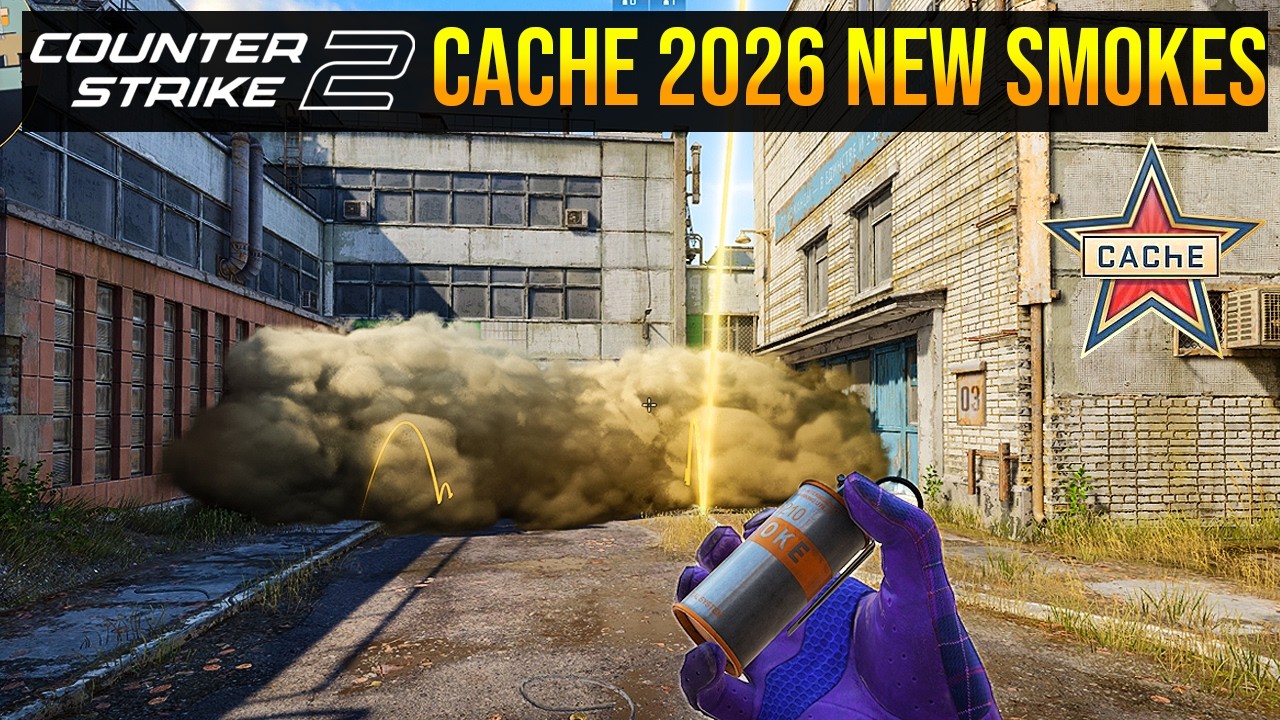 Cache Mid Smoke 10 MUST KNOW Smokes For Cache (2026) - CS2 Mirage Smokes Guide ...