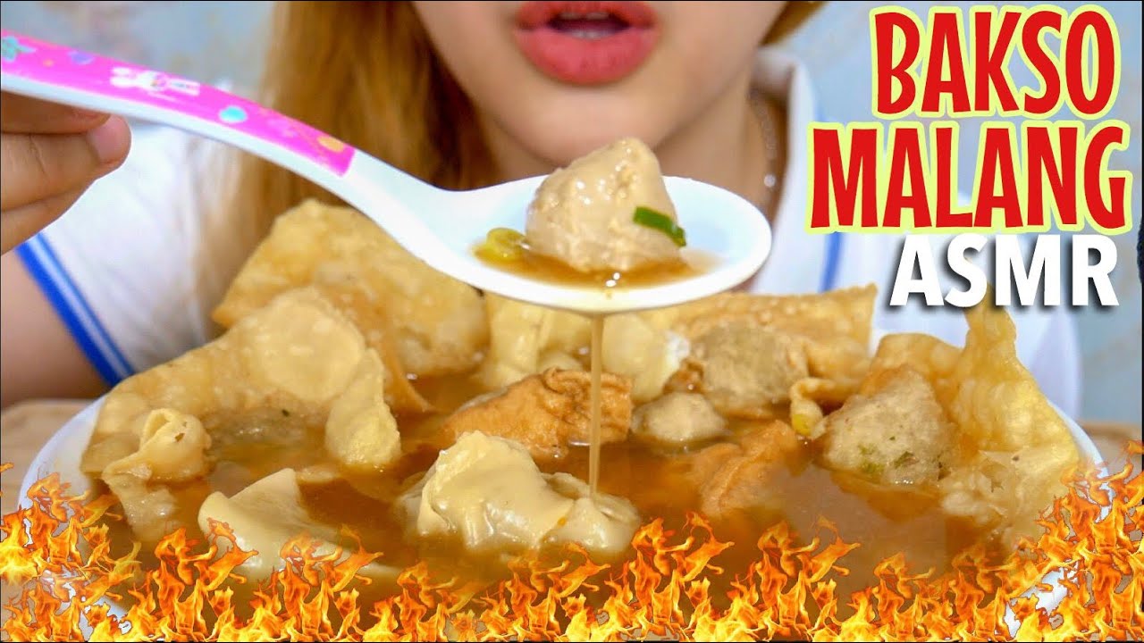 34 Request ASMR Eating Sounds : BAKSO MALANG  ASMR Indonesia  YouTube