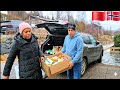 عائلة مغربية فيلاج النرويج تنشروا مواد غذائية تحسبا للحرب الامطار ما خلتناش نخدموا في الجردة