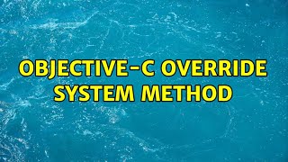 objective-c override system method