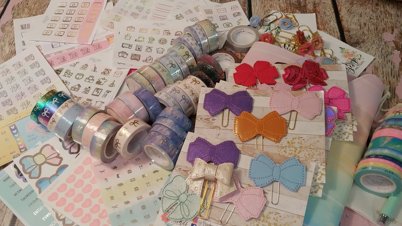 Haul Video For June With Simply Gilded, Sticky Bow Babies, Fir and Yew, and Bookends Planning