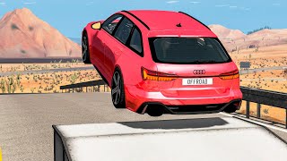 High Speed Car Jumps 2 - BeamNG.Drive