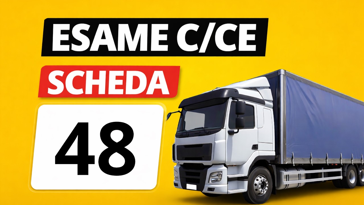 Quiz patente C - CE Simulazione esame, scheda N. 48