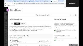Blackboard Grade Book Demo