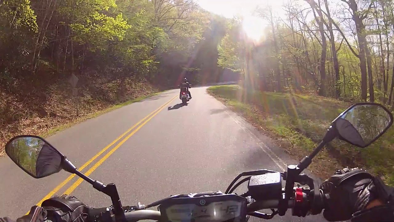 Riding to Tale of the Dragon, North Carolina - YouTube