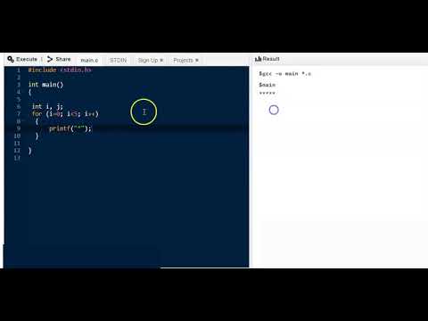 C programming Interview Questions : pattern - 1