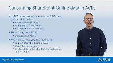 Episode #178 - Consuming SharePoint Online data in SPFx ACEs