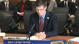 FY13 Public Health Department Budget Hearing, 3/27/12