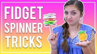 EASY FIDGET SPINNER TRICKS FOR BEGINNERS | Kamri Noel