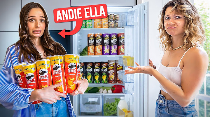 ANDIE ELLA BALANCE SON FRIGO ! (accro au PRINGLES ? des pâtes à la VODKA ?) ft. @andieella