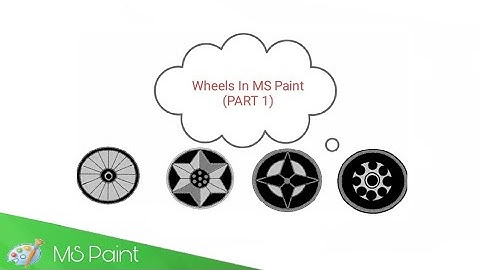 How to draw Wheels using MS Paint - TYRE DRAWING - (PART 1) || VEHICLE WHEELS