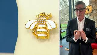 Joan Rivers Enamel Bumble Bee Pin on QVC