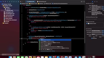How to make SQLite3 database connection with app iOS, Swift