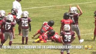 Wildcats 21 vs La Villa Cardinals 6.                            7u TYFA