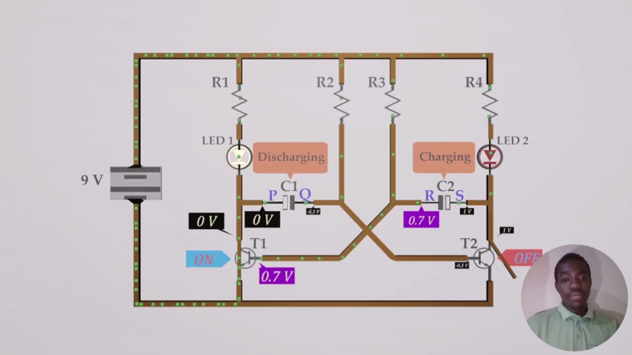 Dual Led flasher circuit