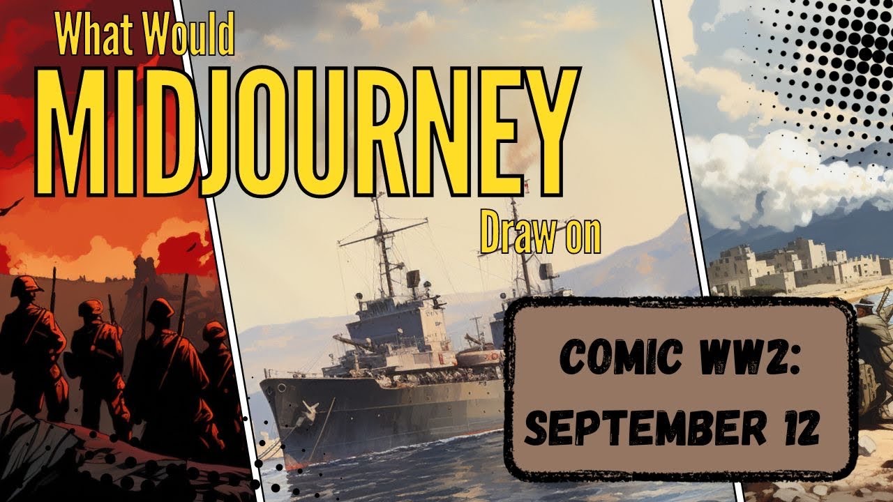 Warsaw, Red Army, Salermo, and Hong Kong - WW2 on September 16 in Comic by AI - Midjourney.