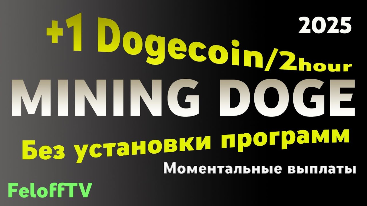 МАЙНИНГ DOGECOIN НА СЛАБОМ НОУТБУКЕ, БЕЗ УСТАНОВКИ ПРОГРАММ, МОМЕНТАЛЬНЫЙ ВЫВОД ДЕНЕГ НА КОШЕЛЁК FP