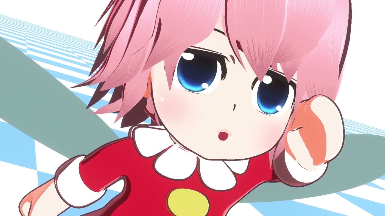 星のカービィ64】リボンちゃんの3Dアニメーションテスト【二次創作