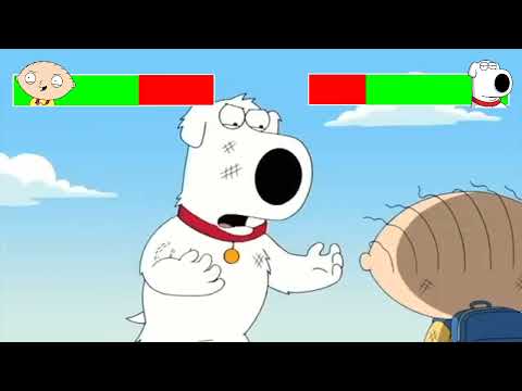 Stewie vs. Brian with healthbars