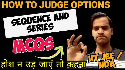 Sequence and series MCQ short trick | IIT JEE Maths Tricks | CUET Maths Shortcuts