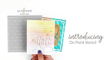 Altenew Stencils Intro - On Point Stencil