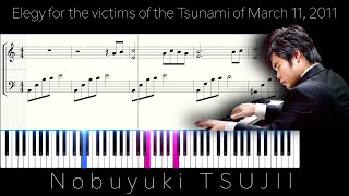 Elegy for the victims of the Tsunami of March 11, 2011 Nobuyuki TSUJII:  Piano scrolling score