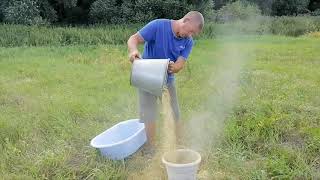 Как обмолотить зерно при помощи дрели