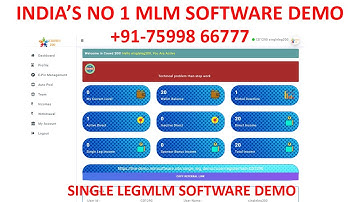 MLM Software Full Demo 2021 |  Single Leg MLM Software Live Demo 2021