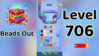 Beads Out Level 706 Walkthrough 🧩✨ | Tricky Bead Puzzle Solution | Go Answer