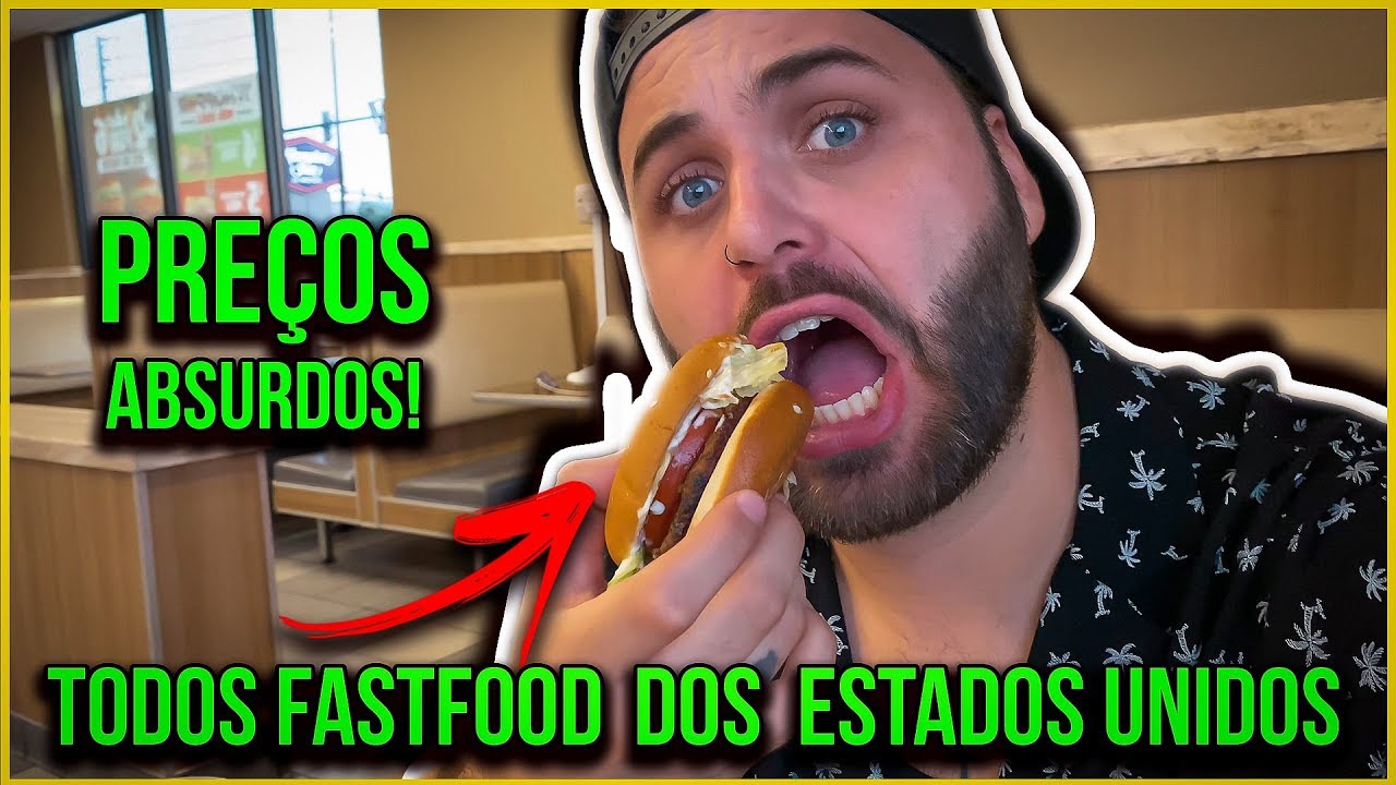 É ABSURDO O PREÇO DO BK-MC-TACOBELL E WENDYS NOS ESTADOS UNIDOS