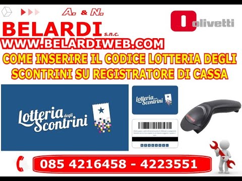 LOTTERIA DEGLI SCONTRINI CON LETTORE DI CODICI A BARRE