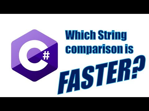 Which String Comparion Method is FASTER in C#?