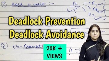 Deadlock prevention and Deadlock avoidance in operating system | Lec-35