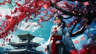 Sakura-fubuki Moments 🌸 Relaxing Japanese Music for Stress Relief, Inner Peace, Serenity, & Harmony